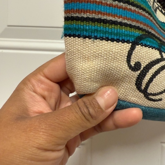 Beautiful Ecuador Turquoise Bead Printed Cross Body Bag - Picture 4 of 5